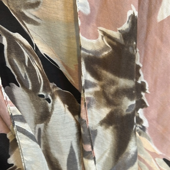 Unbranded black/pink flower print short sleeve kimono size OS - Picture 2 of 3